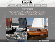 Tablet Screenshot of latsch-segel.de